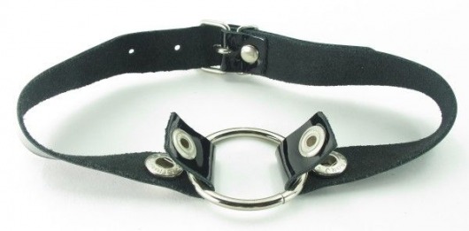 Кляп с кольцом и лаковым ремешком - БДСМ Арсенал - купить с доставкой в Нефтекамске