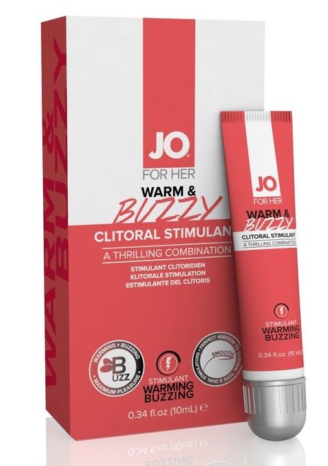 Клиторальный крем JO WARM   BUZZY CLITORAL GEL - 10 мл. - System JO - купить с доставкой в Нефтекамске