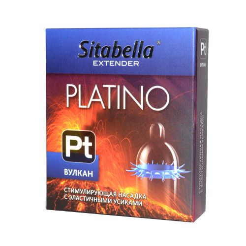 Стимулирующая насадка с усиками Platino  Вулкан - Sitabella - купить с доставкой в Нефтекамске