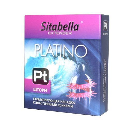 Стимулирующая насадка со спиралью из усиков Platino  Шторм - Sitabella - купить с доставкой в Нефтекамске