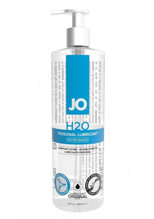 Лубрикант на водной основе JO Personal Lubricant H2O с дозатором - 480 мл. - System JO - купить с доставкой в Нефтекамске