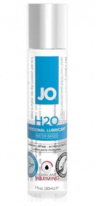 Возбуждающий лубрикант на водной основе JO Personal Lubricant H2O Warming - 30 мл. - System JO - купить с доставкой в Нефтекамске