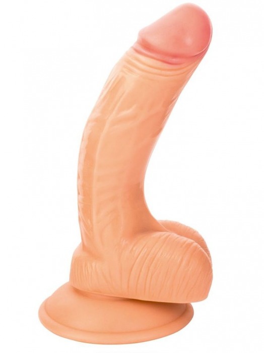 Телесный фаллоимитатор с присоской - 14,5 см. - ToyFa купить с доставкой в интернет-магазине Orgasmix в Нефтекамске Телесный фаллоимитатор с присоской - 14,5 см. - ToyFa