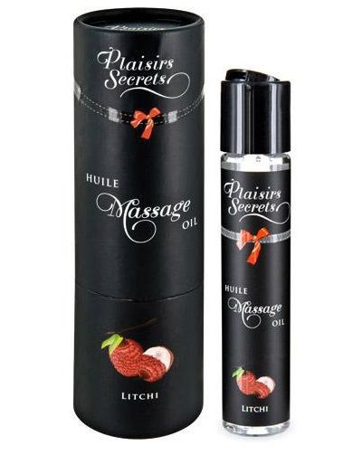 Массажное масло с ароматом личи Huile de Massage Gourmande Litchi - 59 мл. - Plaisir Secret - купить с доставкой в Нефтекамске