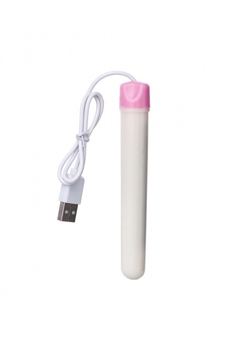 Мастурбатор-вагина в белой колбе с присоской и функцией нагрева - A-toys - в Нефтекамске купить с доставкой