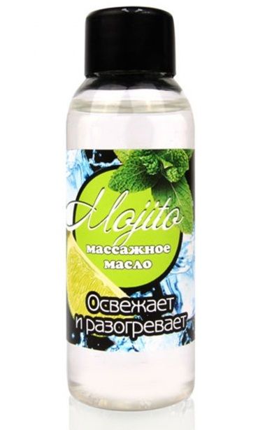 Массажное масло для тела Mojito с ароматом лайма - 50 мл. - Биоритм - купить с доставкой в Нефтекамске