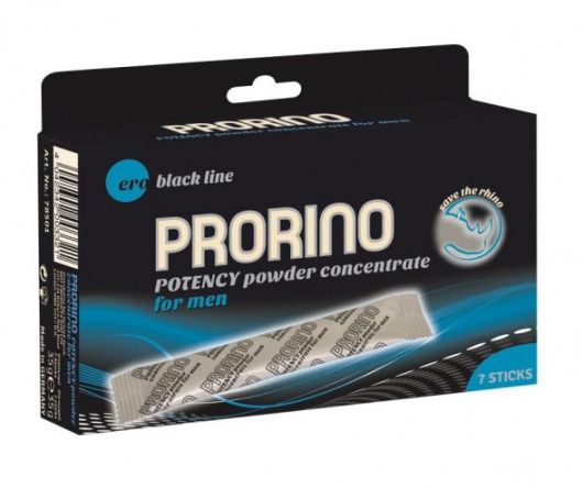 БАД для мужчин PRORINO M black line powder - 7 саше (6 гр.) - Ero - купить с доставкой в Нефтекамске