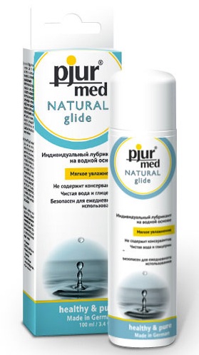 Нейтральный лубрикант на водной основе pjur MED Natural glide - 100 мл. - Pjur - купить с доставкой в Нефтекамске