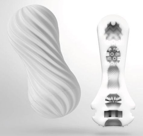 Мастурбатор FLEX Silky White с мягким рельефом - Tenga - в Нефтекамске купить с доставкой