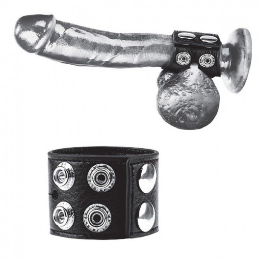 Ремень на член и мошонку 1.5  Cock Ring With Ball Strap - BlueLine - купить с доставкой в Нефтекамске