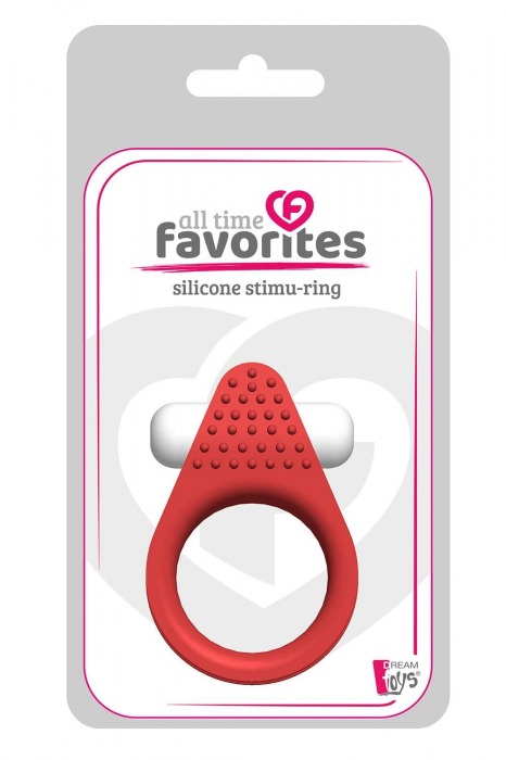 Красное эрекционное кольцо LIT-UP SILICONE STIMU RING 1 RED - Dream Toys - в Нефтекамске купить с доставкой