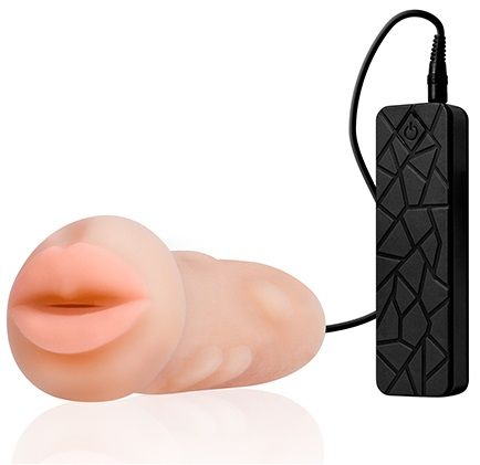 Мастурбатор-ротик с вибрацией REALSTUFF VIBRATING MASTURBATOR MOUTH - Dream Toys - в Нефтекамске купить с доставкой