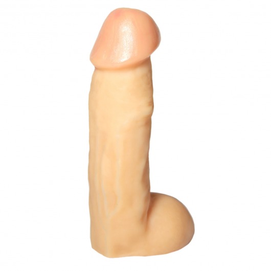 Насадка-фаллос телесного цвета - 17 см. - Джага-Джага - купить с доставкой в Нефтекамске