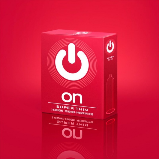 Супертонкие презервативы ON) Super Thin - 3 шт. - ON) - купить с доставкой в Нефтекамске