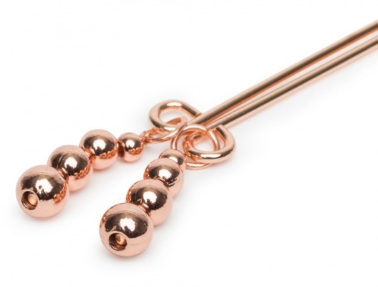 Золотистые зажимы для сосков и клитора All Sensation Nipple and Clitoral Chain - Fifty Shades of Grey - купить с доставкой в Нефтекамске