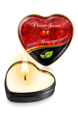 Массажная свеча с нейтральным ароматом Bougie Massage Candle - 35 мл. - Plaisir Secret - купить с доставкой в Нефтекамске