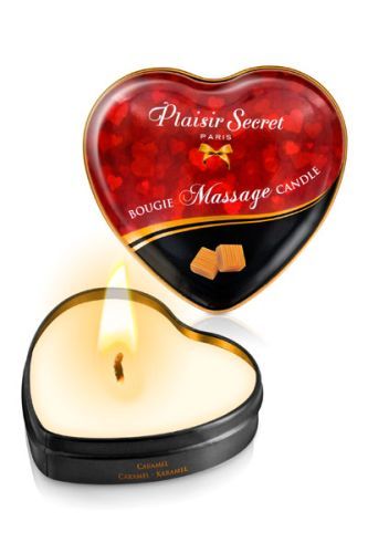 Массажная свеча с ароматом карамели Bougie Massage Candle - 35 мл. - Plaisir Secret - купить с доставкой в Нефтекамске