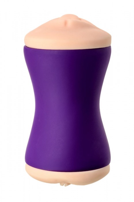 Двухсторонний мастурбатор JOS YARA в фиолетовой колбе - JOS - в Нефтекамске купить с доставкой