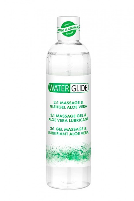 Гель-смазка 2-в-1 MASSAGE   LUBRICANT ALOE VERA - 300 мл. - Waterglide - купить с доставкой в Нефтекамске