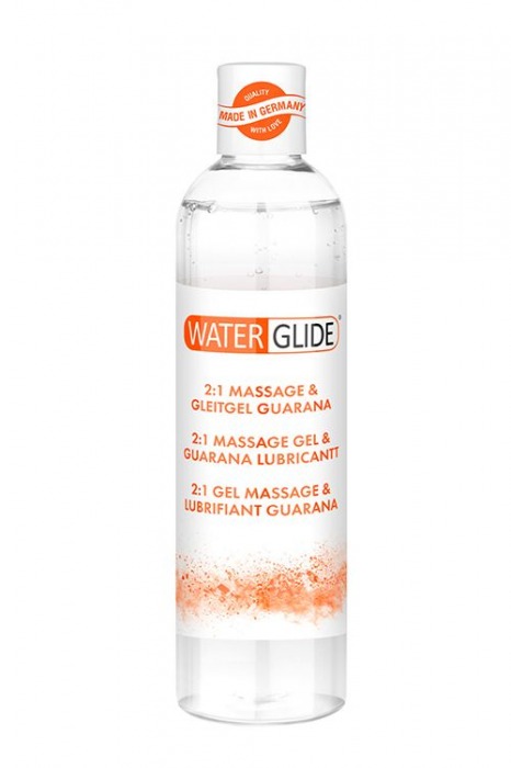 Гель-смазка 2-в-1 MASSAGE   LUBRICANT GUARANA - 300 мл. - Waterglide - купить с доставкой в Нефтекамске