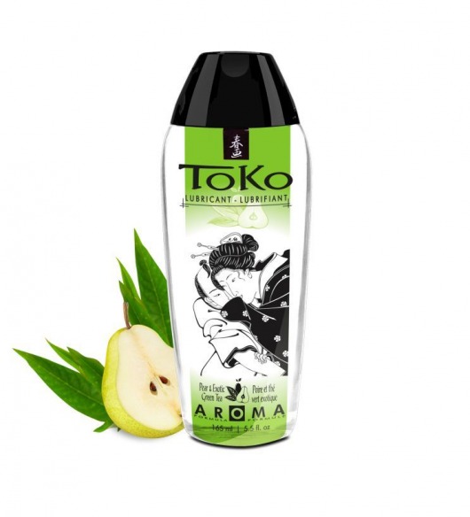 Интимный гель TOKO Pear   Exotic Green Tea с ароматом груши и зеленого чая - 165 мл. - Shunga - купить с доставкой в Нефтекамске