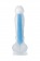Прозрачно-синий фаллоимитатор, светящийся в темноте, Steve Glow - 20 см. - ToyFa купить с доставкой в интернет-магазине Orgasmix в Нефтекамске Прозрачно-синий фаллоимитатор, светящийся в темноте, Steve Glow - 20 см. - ToyFa