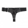 Чёрные лаковые трусики для страпона - БДСМ Арсенал - купить с доставкой в Нефтекамске