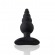 Черная анальная пробка Unicorn Playful - 10 см. - HOT planet