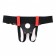 Красные кожаные трусики для страпона - БДСМ Арсенал - купить с доставкой в Нефтекамске