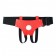 Красные кожаные трусики для страпона - БДСМ Арсенал - купить с доставкой в Нефтекамске