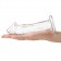 Прозрачный стеклянный фаллоимитатор 6’’ Glass Dildo With Veins   Flat Base - 15,2 см. - Glas