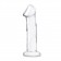 Прозрачный стеклянный фаллоимитатор 6’’ Glass Dildo With Veins   Flat Base - 15,2 см. - Glas