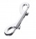 Серебристый двухсторонний карабин TOYFA Metal - ToyFa - купить с доставкой в Нефтекамске